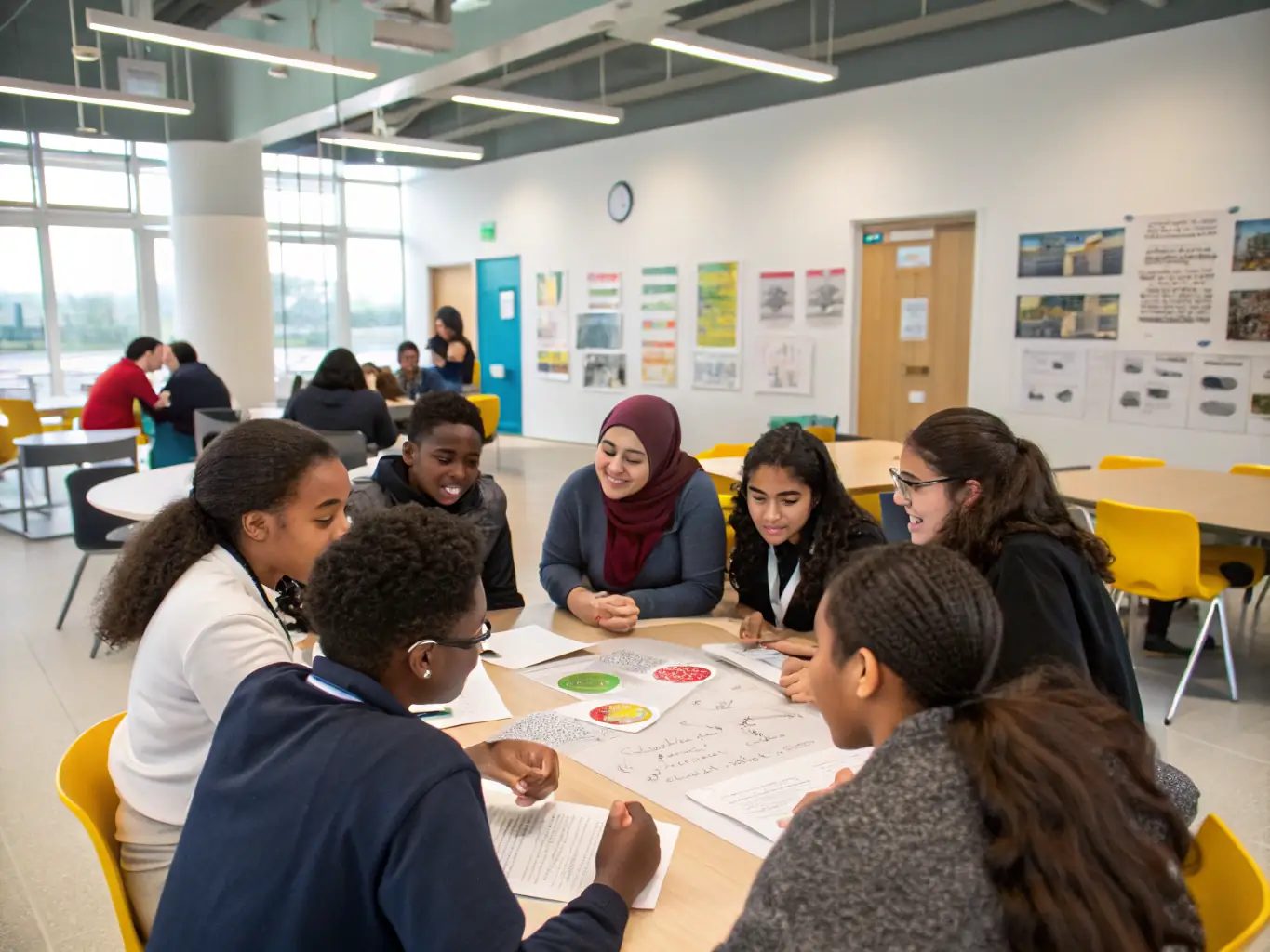 A group of young people participating in a workshop, learning new skills and engaging in discussions, showcasing MRJC's focus on education and personal growth.